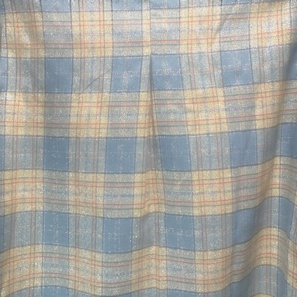 BKE Metallic Gray Plaid Button Down Shirt XS NWT - Picture 6 of 7